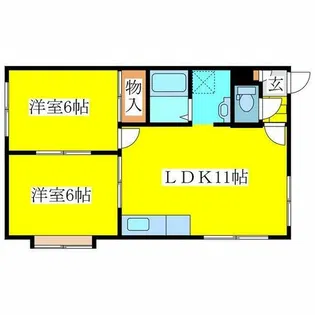 グランドパレス真栄【205号室】の間取り