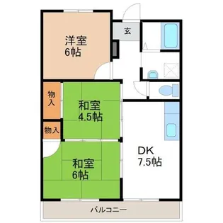 中央ビル【2階】の間取り