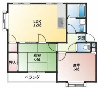 グリーンハイツウィステリア【302号室】の間取り