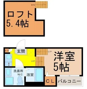 愛知県名古屋市中区栄5丁目【アパート】の間取り