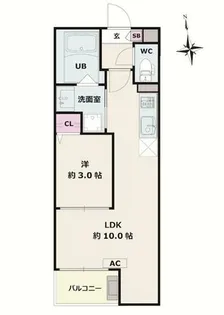 Jack moriyamaⅠ【1階】の間取り