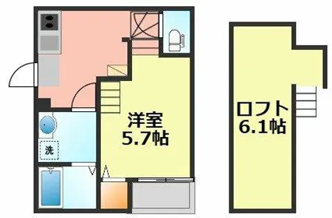 ハーモニーテラス8094【2階】の間取り