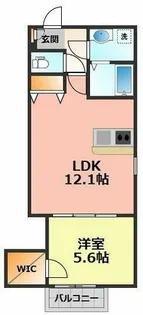 ジーメゾン清須セレーノ【2階】の間取り