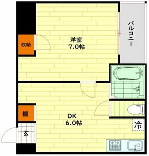 大阪府大阪市城東区今福西1丁目【マンション】の間取り
