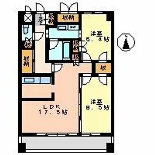 グラン・アベニュー名駅【14階】の間取り