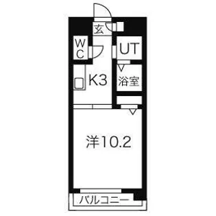 VERDINO内田橋【5階】の間取り