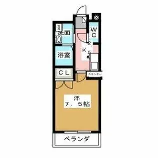 HIRO尾頭橋【2階】の間取り