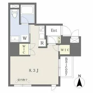 コンフォートささしまライブ【4階】の間取り