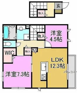 プリムローズ【2階】の間取り