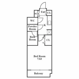 IARIM吹上【3階】の間取り