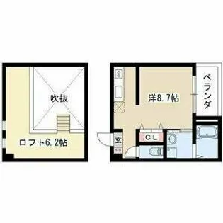 シェリール本陣【2階】の間取り