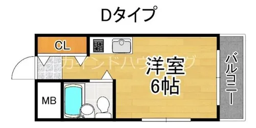 プロスピリティー住吉【4階】の間取り