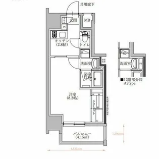 TENAS泉【9階】の間取り