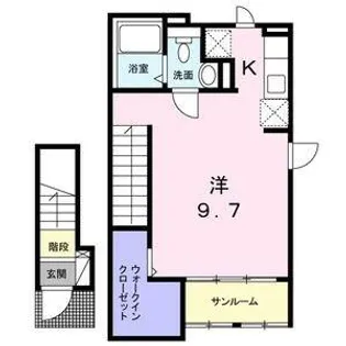 メゾン・ジョワエイト【2階】の間取り