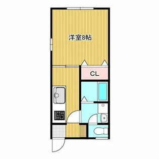 ロワール松原【201号室】の間取り