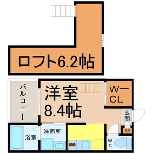 Lucie本陣(ルシエ本陣)【1階】の間取り