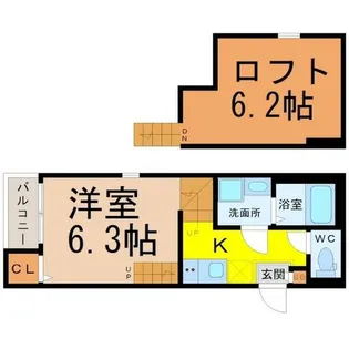 プランドール六番町【1階】の間取り