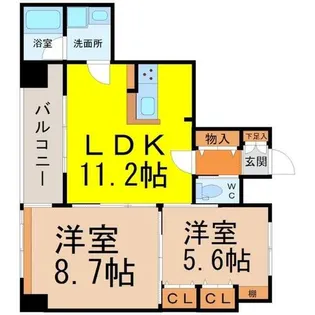 TRUSTY千種南【5階】の間取り