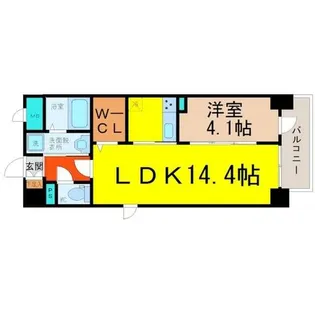 ラフレシールトレス【8階】の間取り