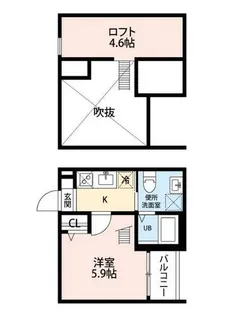 KAHALE尾頭橋【2階】の間取り
