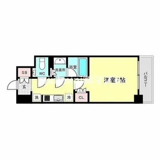 ザ・パークハビオ阿倍野昭和町【3階】の間取り