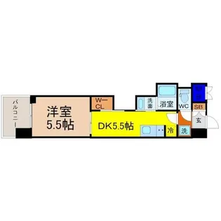エステムコート名古屋平安通クチュール【13階】の間取り