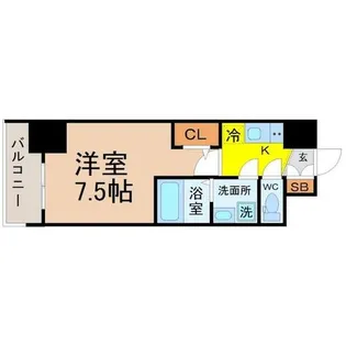 エスリード池下レスティア【12階】の間取り