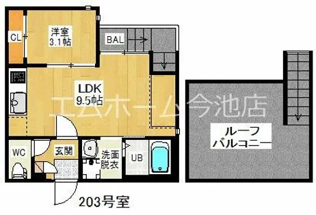 Grandtic Cuore(クオーレ)【2階】の間取り
