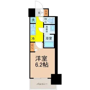 メイクスWアート今池Ⅲ【3階】の間取り