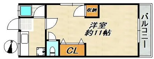 CLASSIC千代が丘【1階】の間取り