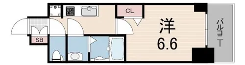 プレサンス ハーバーランド アンド・シー【13階】の間取り