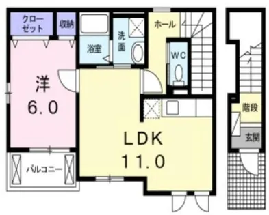 クラリティ スカイ2【2階】の間取り