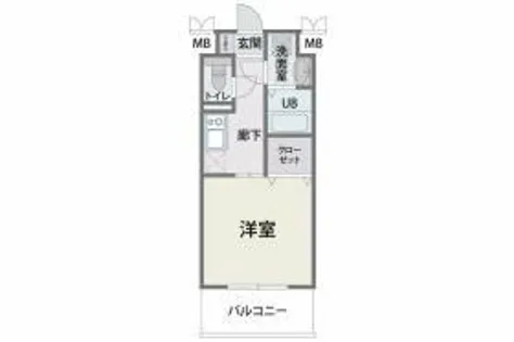 CAVANA天神【7階】の間取り