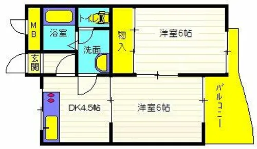 セジュール175【102号室】の間取り