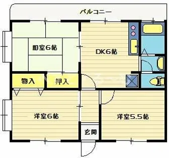 ウインズ土山【3階】の間取り