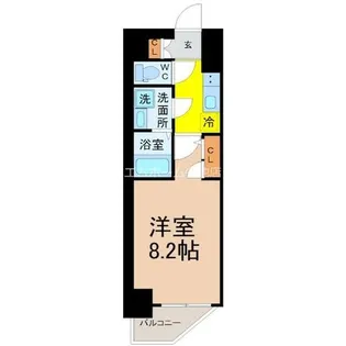 エスリード泉プレステージ【12階】の間取り