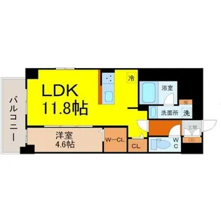 フェリシア恵方【1階】の間取り