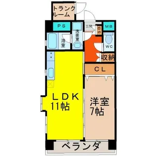 アピエ黄金【5階】の間取り