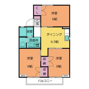 今泉ハイツ A棟【2階】の間取り