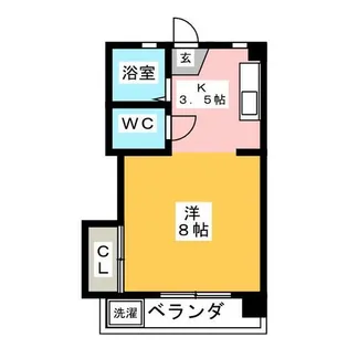 SPACE YOU【3階】の間取り