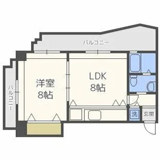 エステートモアサザンステーション【6階】の間取り