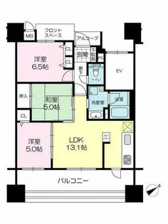 ブランビュー加古川本町【503号室】の間取り