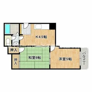 シャトーローヤル【4階】の間取り