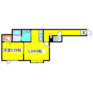 プロスパー【202号室】の間取り