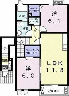 ユーズ スマイル【2階】の間取り