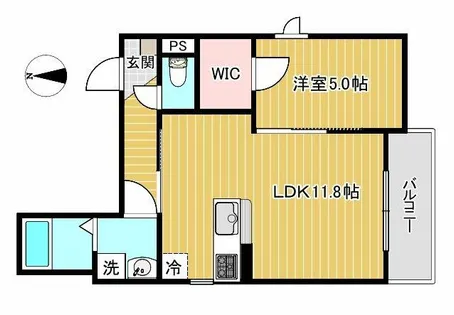 シエーナ甲南山手【2階】の間取り