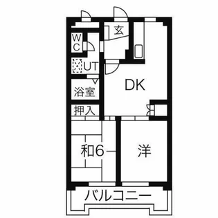 ヘルメス若宮【3階】の間取り
