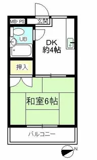 第二横井マンション【202号室】の間取り