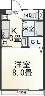 エクセル井田【202号室】の間取り