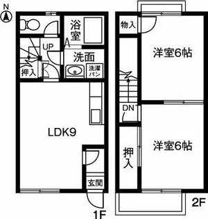 ハーベスト小島【105号室】の間取り